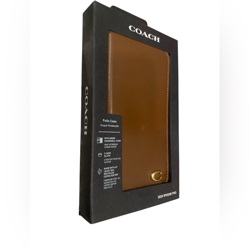 Coach 2024 Iphone Pro Folio Phone Case - Picture 2 of 12